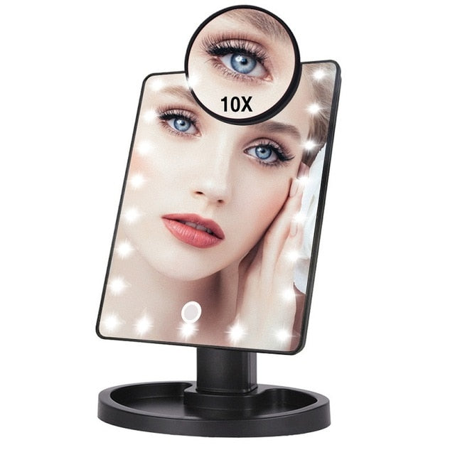 Lighted Magnifying Makeup Mirror Countertop Vanity 10X | Zincera