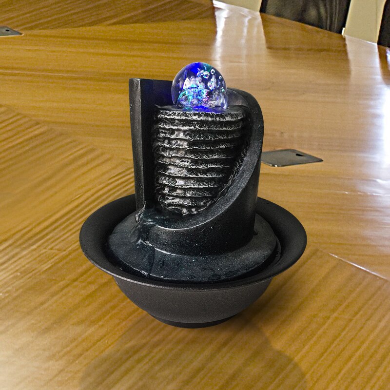 Resin Indoor Tabletop Water Fountain For Desktop | Zincera