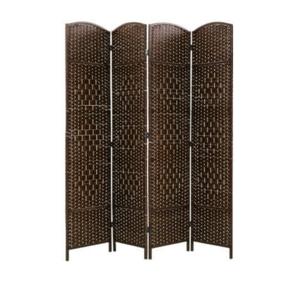 Modern Wooden 4-Panel Folding Room Divider Partition Screen