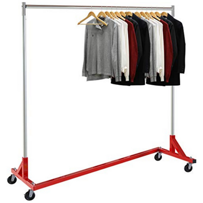 Large Portable Heavy Duty Clothes Rolling Z Rack