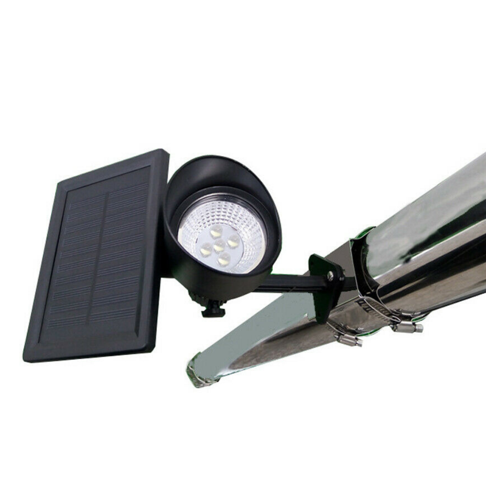 Solar Powered Waterproof LED Flagpole Spotlight