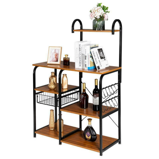 Premium Kitchen Microwave Storage Cart Stand 35.5"