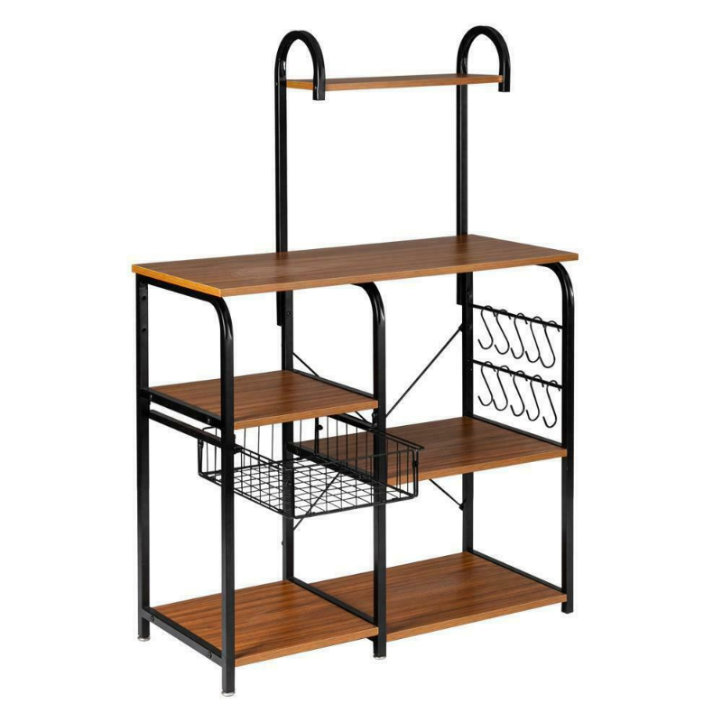 Premium Kitchen Microwave Storage Cart Stand 35.5"