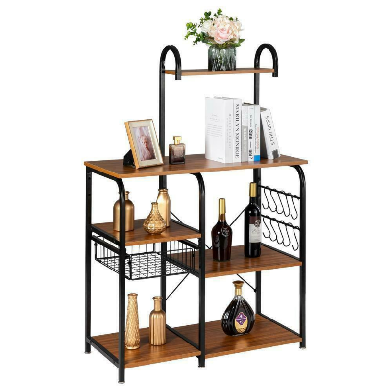 Premium Kitchen Microwave Storage Cart Stand 35.5"