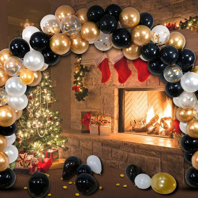 Gold Balloon Arch Garland Stand Kit 120pcs