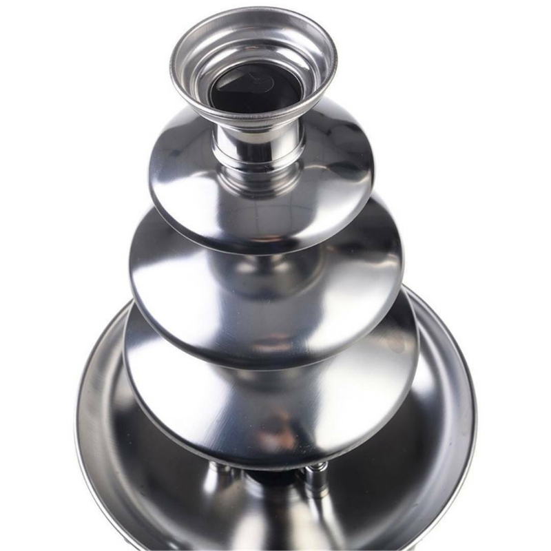 4 Tier Chocolate Fondue Fountain Stainless Steel Machine