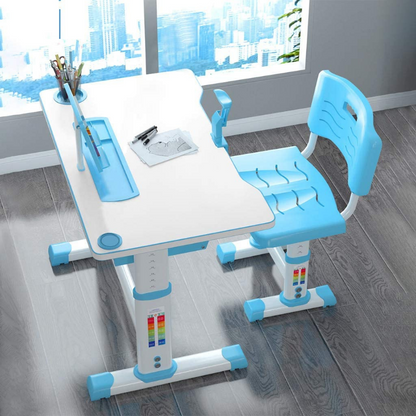 Interactive Kids Adjustable Large Study Desk And Chair Set