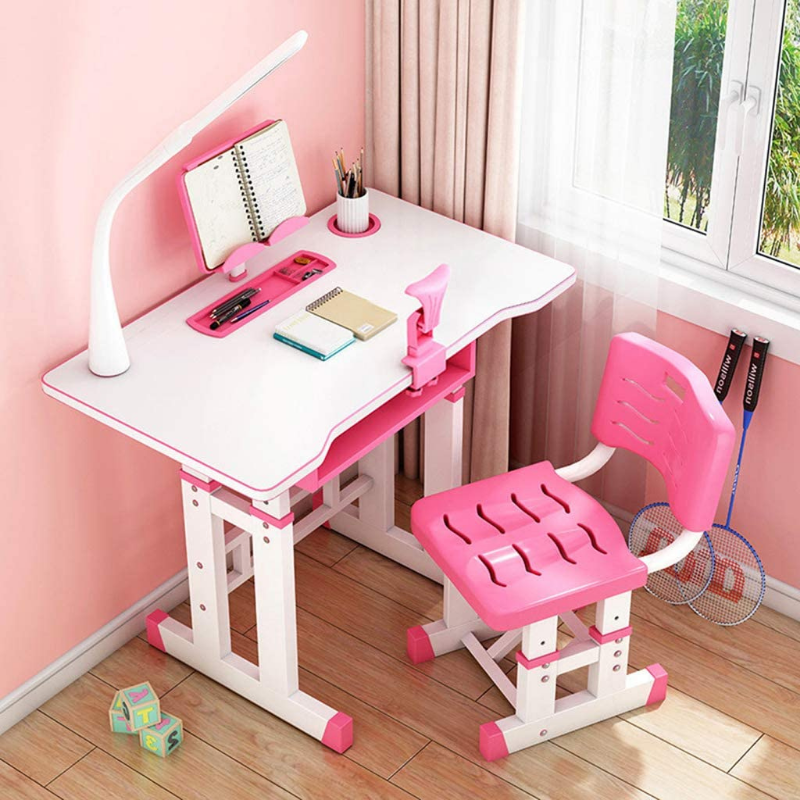 Interactive Kids Adjustable Large Study Desk And Chair Set