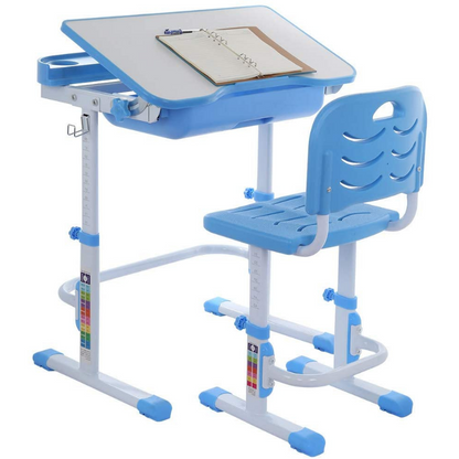 Interactive Kids Adjustable Large Study Desk And Chair Set