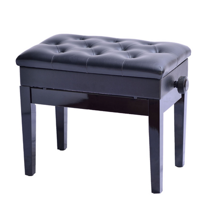 Premium Adjustable Piano Stool Bench Seat With Storage