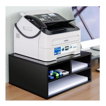 Large Premium Desktop Wooden Printer Stand With Storage