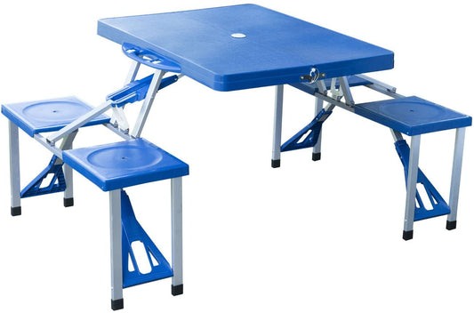 Portable Folding Collapsible Picnic Table And Chairs Bench Set