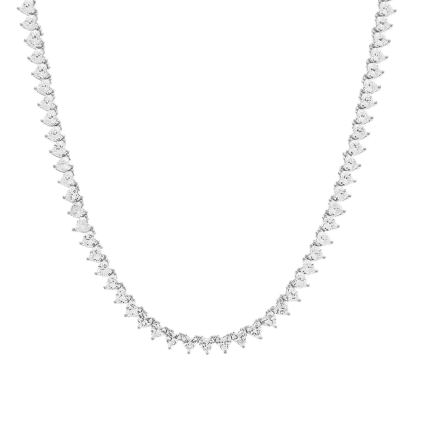 Glistening Aphrodite Silver Necklace