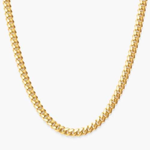 5mm Miami Cuban Link Chain - Gold