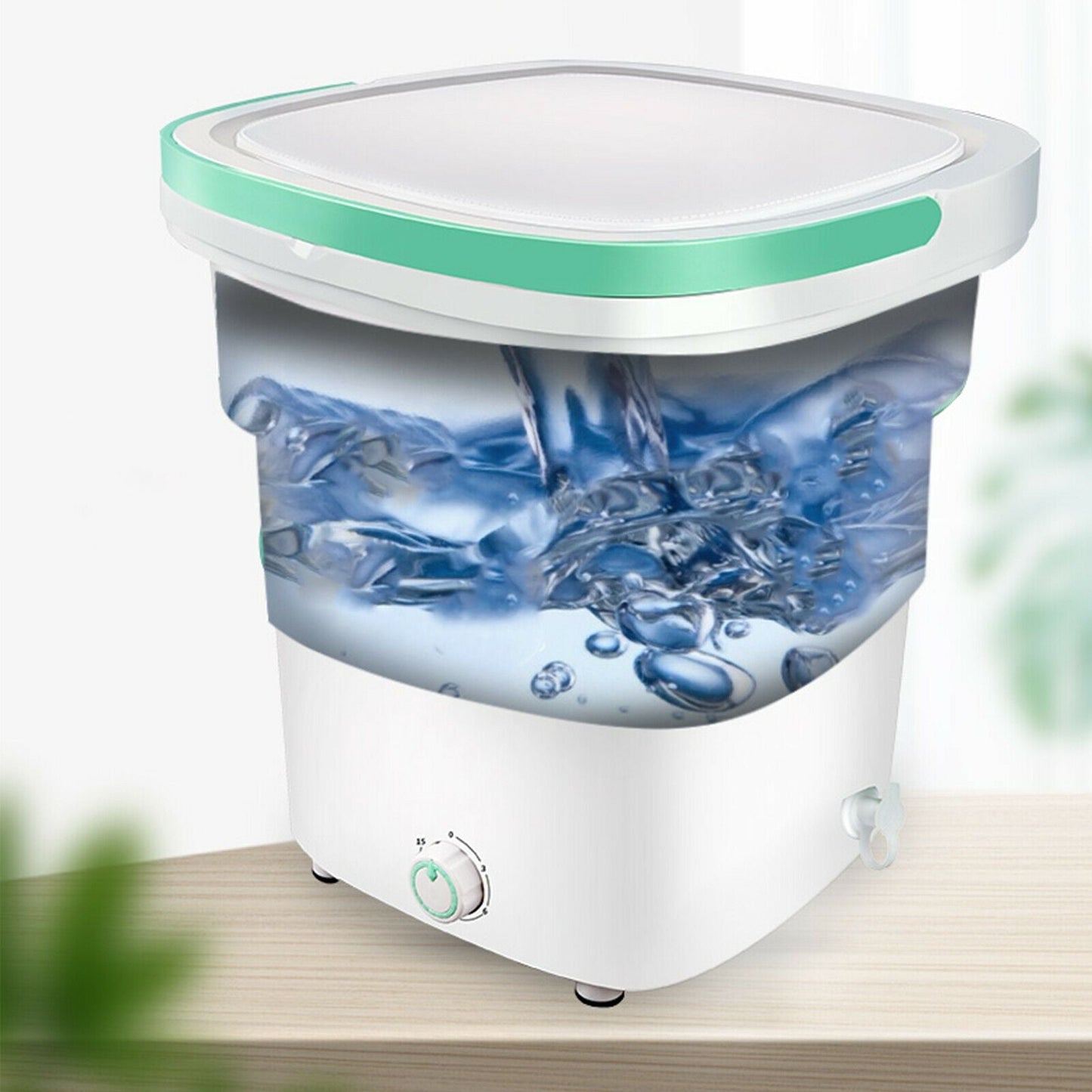 Ultrasonic Portable Folding Compact Clothes Washing Machine