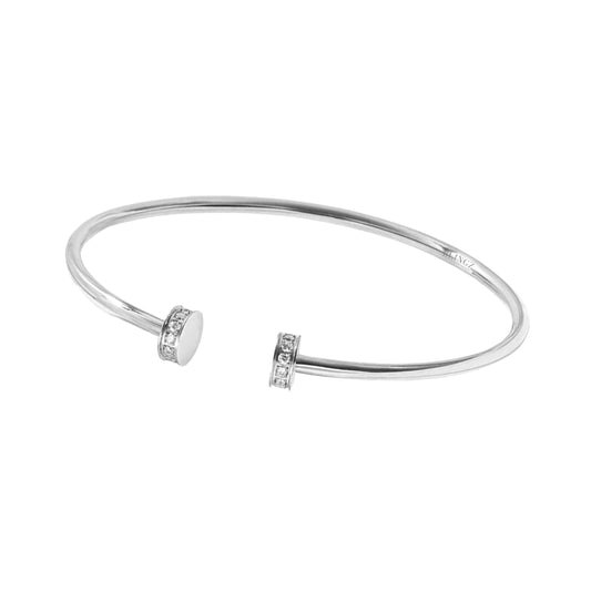 Raye Silver Bangle - Dainty & Durable Daily Wear