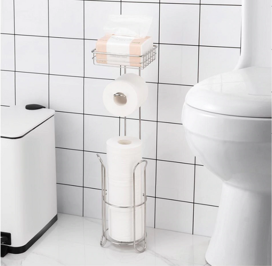 Free Standing Toilet Paper Roll Holder