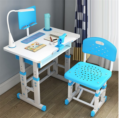 Interactive Kids Adjustable Large Study Desk And Chair Set