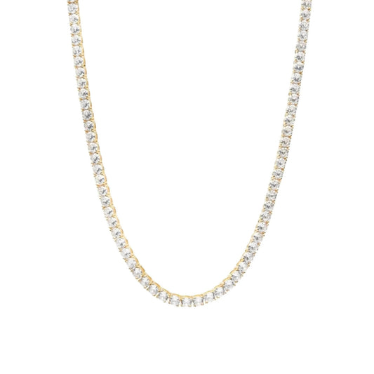 TATIANA TENNIS NECKLACE - GOLD