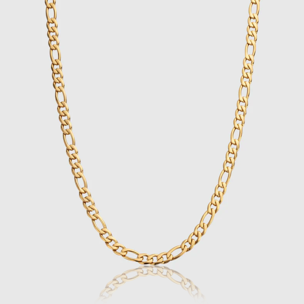 5mm Figaro Chain - Gold