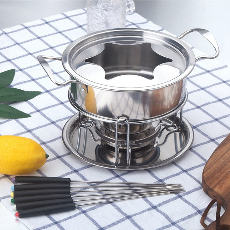 Fondue Maker Pot Set - 10 PCs