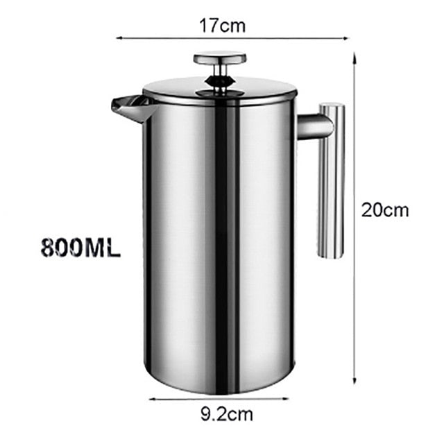 French Press Coffee Maker Stainless Steel