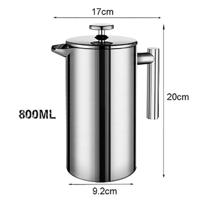 French Press Coffee Maker Stainless Steel