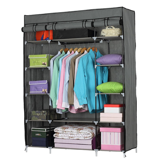 Portable Wardrobe Clothes Closet Heavy Duty Storage Organizer | Zincera