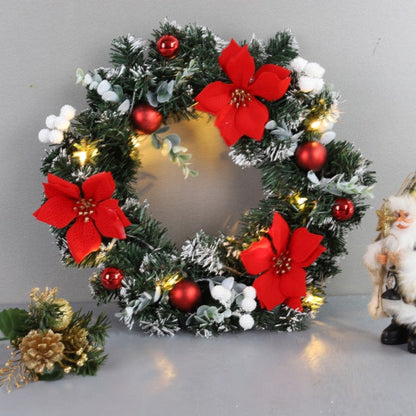 Artificial LED Lighted Christmas Hanging Wreath