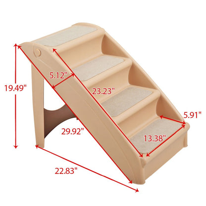 Heavy Duty Foldable Pet Stair Steps Ramp