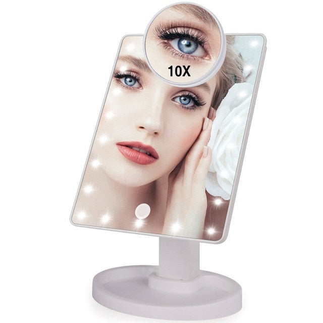 Lighted Magnifying Makeup Mirror Countertop Vanity 10X | Zincera