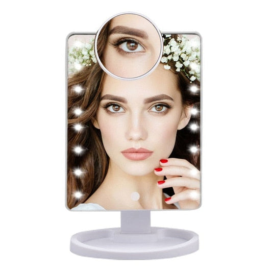 Lighted Magnifying Makeup Mirror Countertop Vanity 10X | Zincera