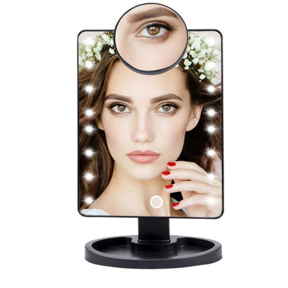 Lighted Magnifying Makeup Mirror Countertop Vanity 10X | Zincera