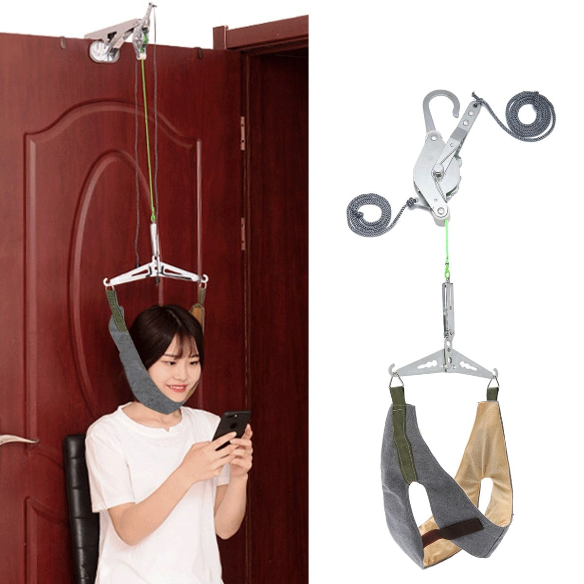 Cervical Neck Traction Stretcher Device