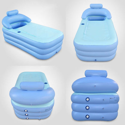 Portable Stand Alone Bathtub Foldable Spa With Foot Pump