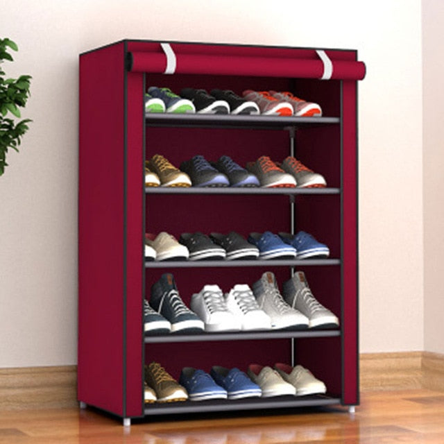 Spacious Shoe Storage Cabinet Organizer Cubby Stackable Rack | Zincera