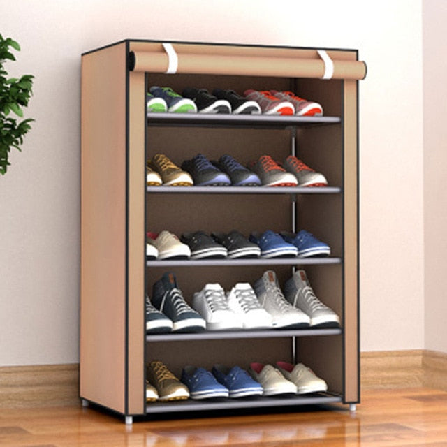 Spacious Shoe Storage Cabinet Organizer Cubby Stackable Rack | Zincera