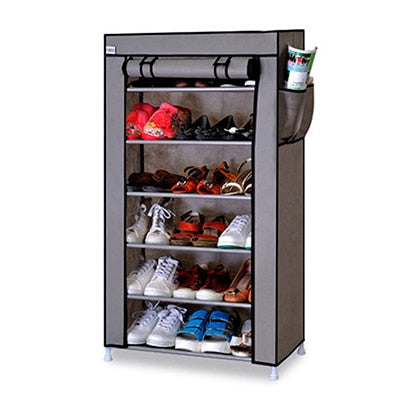 Spacious Shoe Storage Cabinet Organizer Cubby Stackable Rack