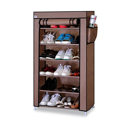 Spacious Shoe Storage Cabinet Organizer Cubby Stackable Rack