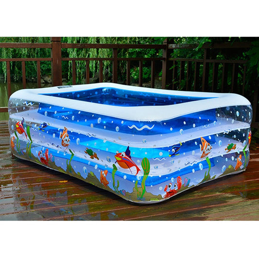 Inflatable Blow Up Above Ground Plastic Swimming Pool