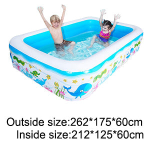 Inflatable Blow Up Above Ground Plastic Swimming Pool