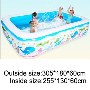 Inflatable Blow Up Above Ground Plastic Swimming Pool