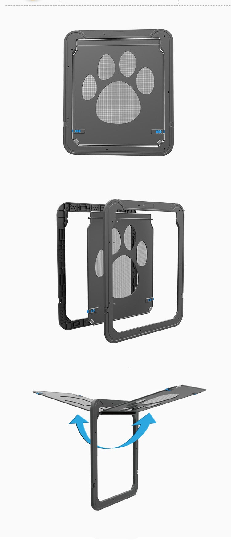 Heavy Duty Smart Locking Pet Screen Door