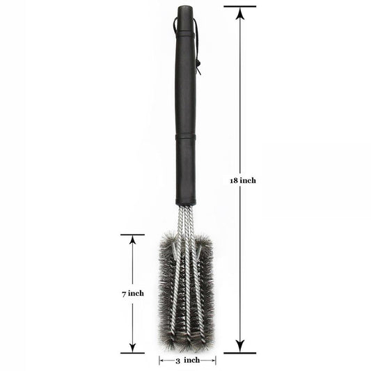 Stainless Steel BBQ Grill Grate Cleaning Brush