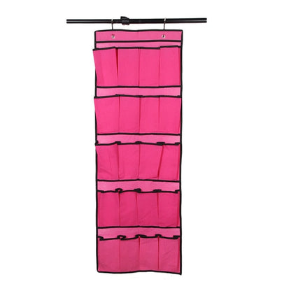 Premium 20 Pair Over Door Hanging Shoe Organizer Rack | Zincera