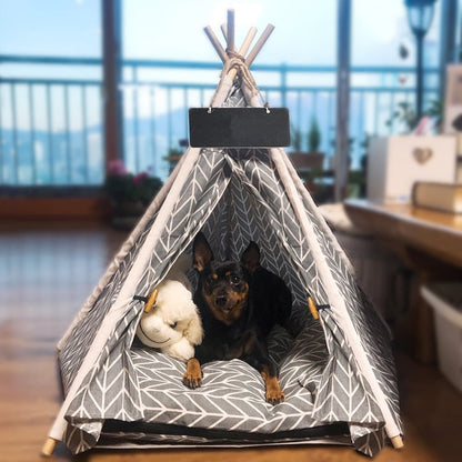 Large Pop Up Pet Dog Teepee Bed Tent