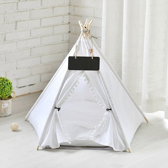 Large Pop Up Pet Dog Teepee Bed Tent