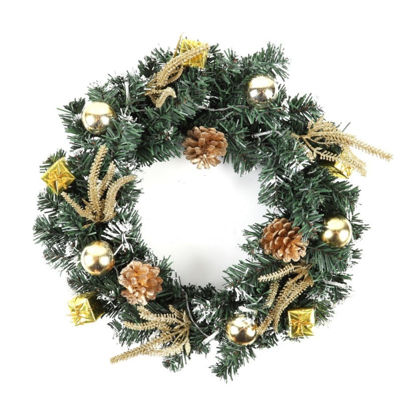 Artificial LED Lighted Christmas Hanging Wreath