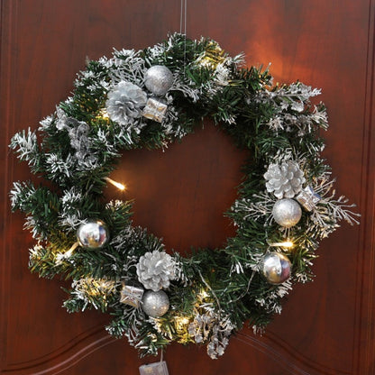 Artificial LED Lighted Christmas Hanging Wreath