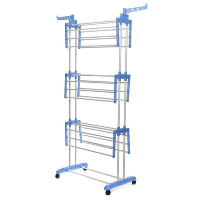 Heavy Duty Portable Rolling Clothes Free Standing Hanger Rack